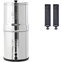 Los mejores  - Berkey BK4X2-BB Big Berkey Stainless Steel Water Filtration System with 2 Black Filter Elements by Berkey